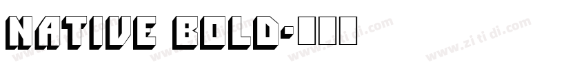 Native Bold字体转换